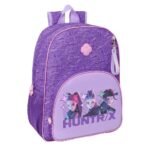 K-Pop Demon Hunters Mochila K - Pop Doble Adaptable a Morado
