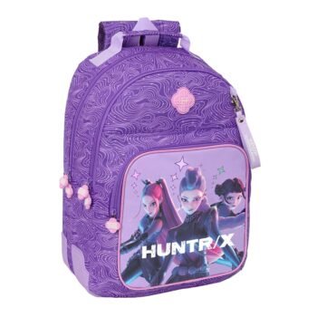 K-Pop Demon Hunters Mochila K - Pop Doble Adaptable a Morado