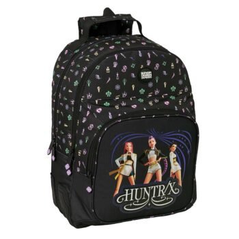 K-Pop Demon Hunters Mochila K - Pop Doble Adaptable a Negro