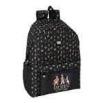K-Pop Demon Hunters Mochila K - Pop para Portátil Doble Negro