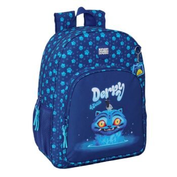 K-Pop Demon Hunters Mochila K - Pop Doble Adaptable a Azul