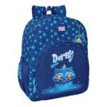 K-Pop Demon Hunters Mochila K - Pop Doble Adaptable a Azul