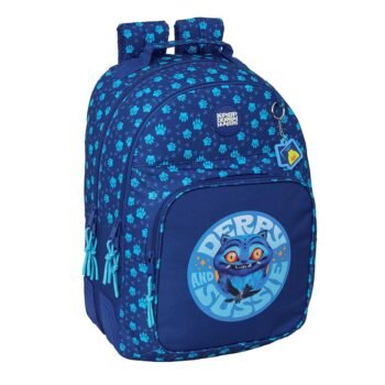 K-Pop Demon Hunters Mochila K - Pop Doble Adaptable a Azul