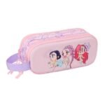 K-Pop Demon Hunters Estuche Portatodo K - Pop Relieve Frontal 3D Doble Morado