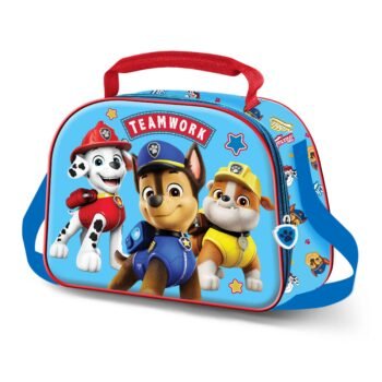 Paw Patrol la Patrulla Canina Portameriendas Relieve Frontal 3D Infantil Azul