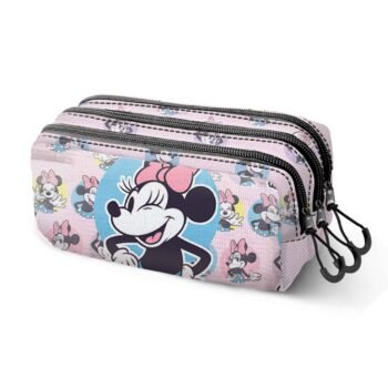 Disney Minnie Mouse Estuche Portatodo Adaptable a Rosa