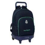 Real Madrid Mochila con Carro Doble Azul Marino