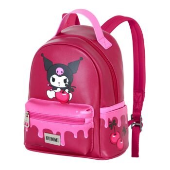 Hello Kitty Kuromi Cherry Mochila Heady Pequeña, Rosa
