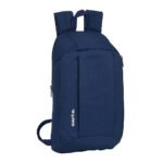 MINI MOCHILA BOLSILLO VERTICAL SAFTA AZUL NAVY