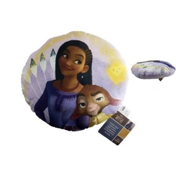 Cojín 3D Disney Wish 35 cm – Asha y Valentino